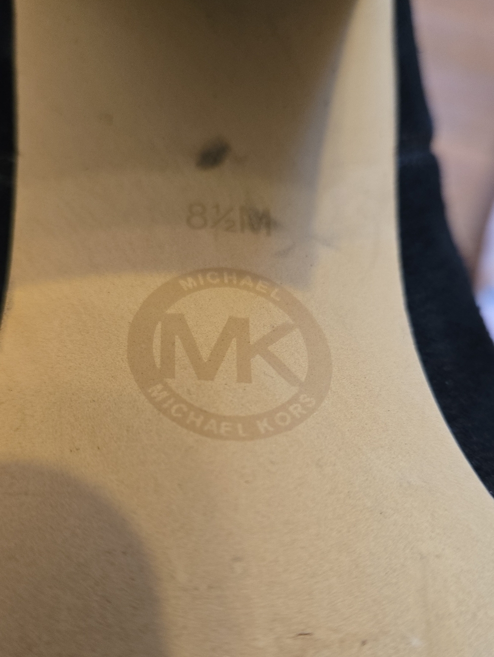 Michael Kors Regina Black Suede Slouchy High Boots - Picture 4 of 4